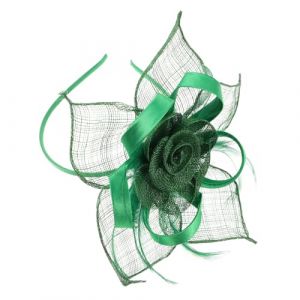 HAPINARY Accessoires Cheveux Pour Femmes Casque De Thé Coiffure De Banquet Casque à Clapet Vert Coiffure De La Mariée Green (Gan Gardner, neuf)