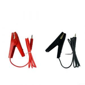 YobiLife Lot de 2 c&acirc;bles de connexion pour cl&ocirc;ture &eacute;lectrique &agrave; pince crocodile de 1 m pour chargeur de cl&ocirc;ture solaire et mise &agrave; la terre, compatible avec la plupart des &eacute;lectrificateurs de cl&ocirc;ture (YobiLife, neuf)