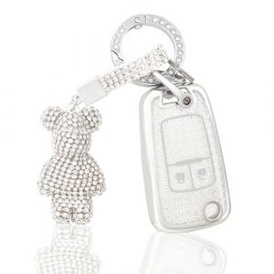 OFF WE GO Coque de cl&eacute; de voiture pour Opel Chevrolet Aveo Cruze Corsa Moka Adam Astra Zafira Insignia Trax Spark Coque de cl&eacute; en TPU avec cl&eacute;s Blanc (OFF WE GO, neuf)