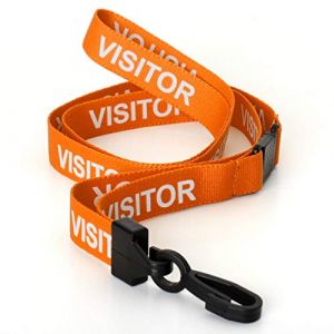 CKB Ltd Lot de 20 cordons de sécurité pivotants en plastique pour porte-cartes d'identité Orange (CKB_LTD, neuf)