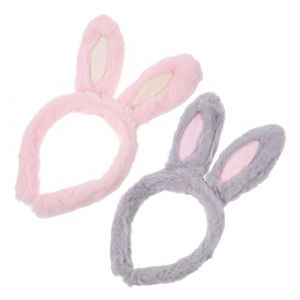 Healeved 2pièces Bandeaux Oreilles De Lapin Pour Fête Cosplay Accessoires De Costume De Pâques Pour (Sonieg, neuf)