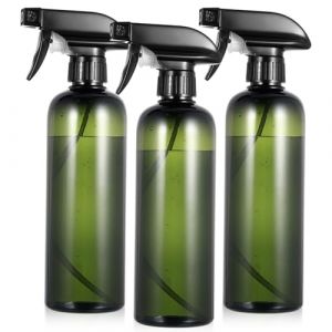HaoChen 3 Pcs 500ml Flacons Pulvérisateur, Vaporisateur Eau, Bouteille Spray Vide Flacon Spray Bouteilles, pour Ménage, Nettoyage, Jardinage, Plantes, Coiffeur(Rond, Vert Foncé) (TianQiuKeJi, neuf)