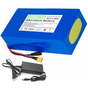 Batterie De V&eacute;lo &Eacute;lectrique 24V 10Ah 13Ah 15Ah 20Ah Batterie Li-ION Batterie De V&eacute;lo &Eacute;lectrique pour Scooter &Eacute;lectrique V&eacute;lo &Eacute;lectrique pour Moteur 250W 150W 50W 24V 13Ah,T (Zhaiyan, neuf)