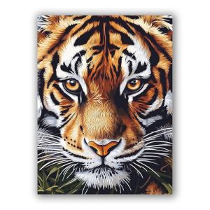 MOMAKA 5D Diamond Painting Kits Tête De Tigre, Diamant Peinture Kits Point De Croix Broderie Animal, Kits Diamant Arts Craft Cross Embroidery Pour La Décoration Murale à Domicile 30x40 cm (MOMAKA, neuf)