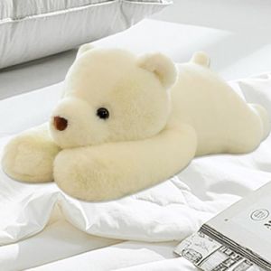 MeHoo 3.3LB Jouet en Peluche Lestée,Jouet en Peluche 60 cm,Jouet en Peluche Anti Anxiété,Oreiller de Câlin Poupée en Peluche en Forme d'oreiller(Ours Blancs) (CCKit, neuf)
