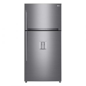 LG GTF916PZPED Réfrigérateur à double porte, Classe E, 592l, Connectivité Wi-fi avec App Thinq, Door Cooling, Gestion de l'humidité, Réfrigérateur avec distributeur d'eau, Inox (Gory's Web Shop NO CONSEGNA AL PIANO, neuf)