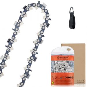 Savior Chaîne de Tronçonneuse pour Guide-chaîne 50 cm .325" 78 Maillons 1,5 mm - Compatible avec Husqvarna, Dolmar et autres (hotu, neuf)