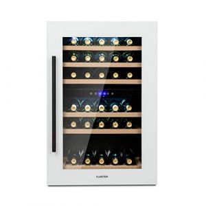 Klarstein Cave a Vin Encastrable, Caves à Vin de 132L avec une Porte en Verre, Cave a Vins à Double Zone, Bar Intérieur/Extérieur, Frigo Vin, Cave a Vin de Vieillissement, Cave à Vin 41 Bouteilles (Klarstein France, neuf)