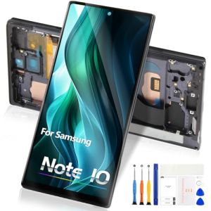 Reparo TFT LCD Écran pour Samsung Galaxy Note 10 N970, LCD Display pour Galaxy Note 10 SM-N970F SM-N970U Ecran Tactile Digitizer Assemblée avec Cadre (sans déverrouillage d'empreinte Digitale) (BOMIKO, neuf)