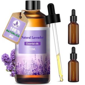 Huile essentielle de lavande 100 ml, huile essentielle de lavande pure + 2 flacons de 10 ml, huiles essentielles naturelles, huiles parfum&eacute;es pour diffuseur, humidificateur, massage, salle de bain (sdfgrhfhs, neuf)