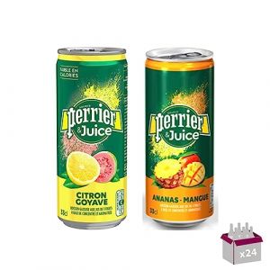 Perrier - Eau minéales naturelle gazeuse - Citron Vert - Citron Goyave (24x33cl) (Wine And More, neuf)