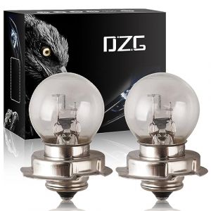 DZG P26S Phares S3 15W Ampoule Halog&egrave;ne 3000K Jaune 12V Moto Scooter Phares Avant 2 Pi&egrave;ces (DZG2018, neuf)