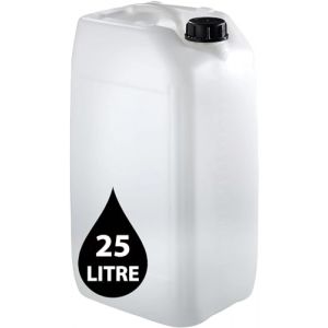 Jerrican de 25 l &ndash; R&eacute;cipient empilable approuv&eacute; par les ONU + bouchon inviolable de 61 mm | Parfait pour le stockage de l'eau et des liquides (ShopMazo, neuf)