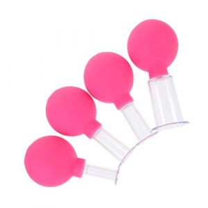 MAGICLULU 4 Pièces Outil De Ventouses Anti-Âge Outil De Ventouses Sain Masseur De Corps Tasse De Ventouses Lisse Outil De Massage Ventouses Domestiques Tasse De Ventouses Réutilisable (PanYuan Electronic, neuf)