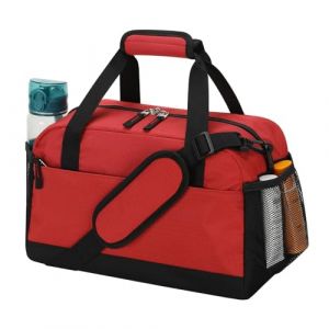 LONALIA Petit Sac de Sport avec Poche Humide - L&eacute;ger Sac de Voyage Cabine 35&times;20&times;20 cm, Mini Sac avec Plusieurs Compartiments pour Le Weekend ou Courts S&eacute;jours Duffle Bag - Rouge (iNTLPPY, neuf)