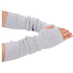 Gants Sans Doigts Chauffe-bras Mitaines à Manches Longues Tricotées Pour Femmes Manchettes Tricoté Laine Bras Manches Fines Longues Tricoté Mitaines Gants Casual Chaud Doux Femme Gants (YaouElectric(7-12 jours de livraison), neuf)