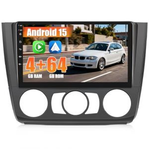 [4+64GB] Inefala Android 15 Autoradio pour BMW 1 Series E81 E82 E87 E88 2004-2012, 9 Pouces &eacute;cran Poste Radio Voiture avec Wireless Carplay Android Auto GPS WiFi RDS/FM Cam&eacute;ra de Recul & Mic (Inefala EU, neuf)