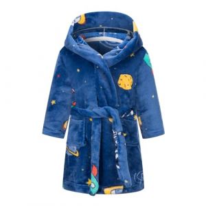 CuteOn Gar&ccedil;on Fille Robe de Chambre &agrave; Capuche en Flanelle Douce Robe de Nuit D&eacute;contract&eacute;e pour Enfants 7-8Y (Cute On, neuf)