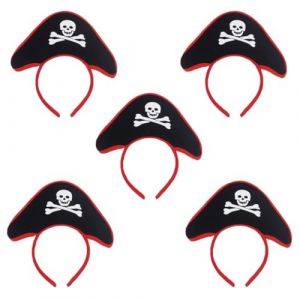 FRCOLOR 5 Pièces Bandeau Pirate Déguisements Accessoires De Cheveux Bandeau De Chapeau De Pirate Élastiques à Cheveux Pour Enfants Chapeau Foulard Tête De Pirate En Tissu (Laners, neuf)