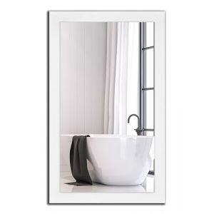 Ramix Grand Miroir Mural Moderne Contemporain avec Cadre Solide Blanc, pour Couloir de Chambre, 60x140cm (ramix-eu, neuf)