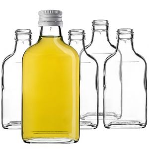 KADAX Lot de 10 flacons de 200 ml - Petites bouteilles en verre avec bouchon &agrave; vis - Bouteilles vides &agrave; remplir - Mini bouteilles pour liqueurs et eaux de vie (Blanc) (KADAX, neuf)