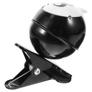 BIUDECO Cendrier de Table en M&eacute;tal Noir avec Pince et Couvercle Petit Cendrier &agrave; Poussoir Anti-Odeurs pour Int&eacute;rieur et Ext&eacute;rieur Ornement Pratique pour Bureau Maison et Ktv (XUETN, neuf)