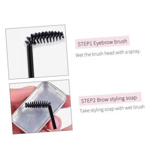 SHERCHPRY Kit De Savonnette Pour Sourcils Gel Peignable Wild 2 Pi&egrave;ces Cr&egrave;me Incolore Longue Tenue Fixation Naturelle Sourcils Adapt&eacute;s Aux Femmes Usage Quotidien (Dnna Huang, neuf)
