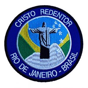 &Eacute;cusson brod&eacute; Christ le R&eacute;dempteur / 8,9 cm &Eacute;cusson brod&eacute; Cristo Redentor Rio De Janeiro Brasil Trekking Applique (Karma Patches, neuf)