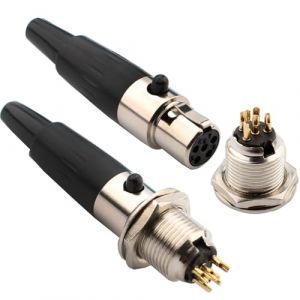RUNCCI-YUN 4 Pièces Connecteur XLR 5 broches à souder，Connecteurs XLR 5 broches,connecteurs XLR mâle/femelle,prise de câble micro,prise audio microphone（XLR 2 mâles et 2 femelles ） (RUNCCI-YUN, neuf)