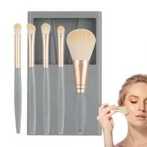 Petit ensemble de brosses de maquillage, ensembles de brosses de maquillage pour les femmes - MACHAP UP BROSSE SET avec étui et miroir pour les voyages - Fondation complète de la fonction, poudre, cor (haomn, neuf)