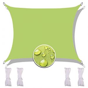 Redfire Toile Solaire Voile d'ombrage 3X3M, Résistant la Poussière Toile Solaire Tissu Oxford avec Corde de Fixation Insipide pour Prairie Vert (Redfire-EU, neuf)