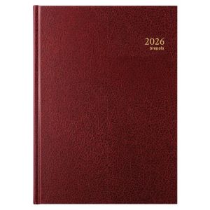Brepols - Bremax Santex 2-1 Agenda 1 Jour sur 2 pages - Couverture Rouge - Format 21 x 29 cm - Janvier 2026 &agrave; D&eacute;cembre 2026-6 Langages (Papeterie Libellus, neuf)