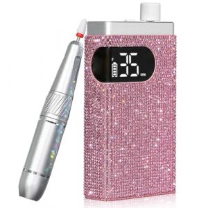 Fangxuee Ponceuse à Ongles Électrique Sans pour Perceuse Acrylique Diamantée Rechargeable Portable Écran HD 35000 Tr/Min B (Patrick MacDonald, neuf)