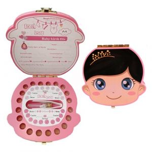 Boîte à Dents De Lait en Bois Boîtes de Rangement pour Dents de Lait Boite a Dents de Lait Fille Organisateur De Rangement Pour Les Dents De L’Enfant Souvenir Et Cadeau Pour Nouveau-Nés, Enfants,F (zhiyinhouse, neuf)