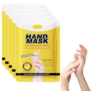 Eazerom (03) 5 paires de Masques pour Mains, Masques Gants Hydratants pour Mains, Masque Régénérant Réparateur pour Peau des Mains, Gants Hydratants pour Mains Sèches (GouS-EU, neuf)