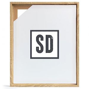 Stallmann Design Cadre à joint d'ombre pour châssis | 60x84 cm | Chêne Sonoma | MDF cadre pour toiles avec effet de profondeur | avec accessoires de montage | Cadre sans verre ni dos d'âne (Stallmann Design, neuf)