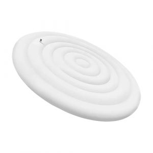 145cm PVC Couverture De Spa Gonflable | Couvercle Gonflable Rond pour Spa Poignées pour Manipulation Facile Résistant Aux Intempéries pour Usage Extérieur/Intérieur Housse De Protection avec Poignées (haashu, neuf)