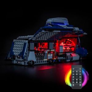 Kit d'&eacute;clairage &agrave; t&eacute;l&eacute;commande compatible avec Lego Battle of Felucia Separatist MTT 75435 (pas de mod&egrave;le), kit d'&eacute;clairage LED compatible avec Lego Battle of Felucia Separatist MTT Jouet cr&eacute;atif (BrickBling Lighting, neuf)