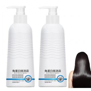 Cr&egrave;me revitalisante &agrave; la k&eacute;ratine, cr&egrave;me revitalisante &agrave; la k&eacute;ratine, cr&egrave;me revitalisante &agrave; la k&eacute;ratine pour rajeunir les cheveux, cr&egrave;me olaplex cr&egrave;me de peinar (1pcs) (LULUYOUZUOWEI, neuf)