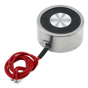 Uxney &Eacute;lectro-aimant P40/20 DC 6V 250N 55LB/25Kg - Rond Argent 40 x 20mm (Uxney -FR, neuf)