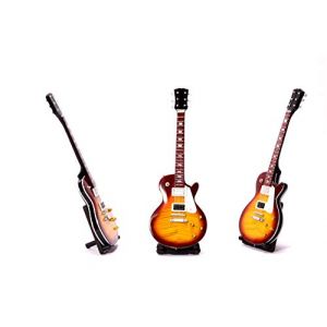 Miniature Guitare &eacute;lectrique Les Paul XL dans diff&eacute;rents Coloris. &ouml;ko- Ldt Mini Guitare en d&eacute;coratif en Bois 26 cm (Couleur au Choix), Soleil, 26cm (24-7sale Shop, neuf)