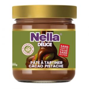 P&acirc;te &agrave; Tartiner Cacao Pistache - 200 g &ndash; Recette Artisanale &ndash; Cr&egrave;me &agrave; Tartiner aux &Eacute;clats de Pistache Sans Huile de Palme, Sans Conservateurs ni Ar&ocirc;mes Artificiels (Lot 1, sans Kada&iuml;f Kunafa) (ASTREA HOME, neuf)