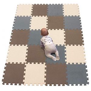 YIMINYUER® 20 Morceaux (30cmx30cmx1cm Chaque Morceau), Tapis De Puzzles Mousse Enfant, Jeu Bebe Dalle Mousse, Tapis De Sol R06R10R12G301020 (YIMINYUER TOYS, neuf)