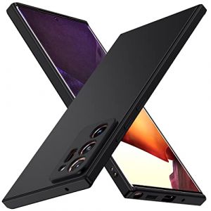 ivoler Noir Mat Coque pour Samsung Galaxy Note 20 Ultra 4G / 5G avec Protection Cam&eacute;ra, Ultra Mince &Eacute;tui de Protection en Silicone Antichoc, Souple TPU Anti-Rayures Bumper Housse (AYRmall-AMFR, neuf)