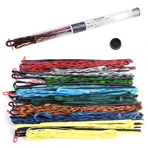 SHARROW Corde d'arc de Tir &agrave; l'arc Dacron Corde de Remplacement Faite &agrave; la Main 16 Brins Corde pour 68 70 Pouces Arc Recourb&eacute; Longbow (Orange Noir, AMO 68"/Longueur r&eacute;elle de la Corde d'arc 164cm) (AME Archery Shop, neuf)