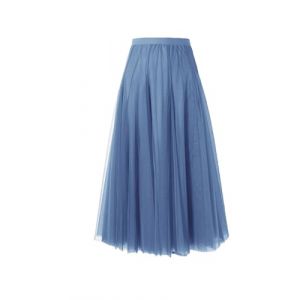 BrightGlow Jupe longue en tulle pour femme - A-ligne midi - Jupe de sous-v&ecirc;tements - Jupe &agrave; couches - Jupe pliss&eacute;e - Jupe en tulle pour femme avec taille haute - Robe de sc&egrave;ne - Jupe en maille tutu (BrightGlowSH, neuf)