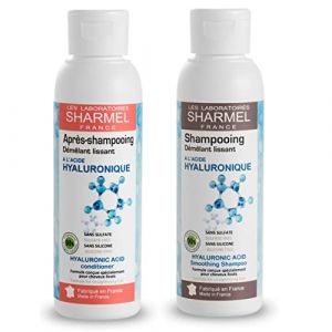 Duo Shampoing et Après-Shampoing Sans Sulfate - Sans Silicone - kit prolongateur Lissage Brésilien - 98% d'Ingrédients d'Origine Naturelle - 2 x 125ml - Fabriqué en France (SHARMEL FRANCE, neuf)