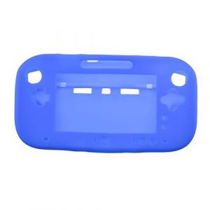 en caoutchouc souple Silicon Coque de protection skin Coque pour Nintendo Wii U contrôleur de jeu Bleu (Perfect Part, neuf)