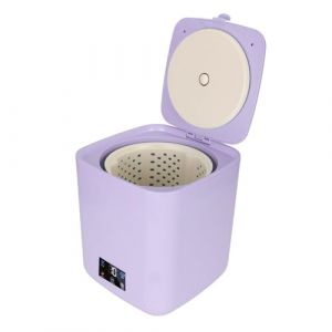 Lave-linge portable, Mini lave-linge entièrement automatique de grande capacité (7L) avec essorage, écran tactile LCD pour les sous-vêtements, les appartements et (Violet) (Feirort, neuf)