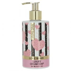 VIVIVIAN GRAY 1050 Distributeur de savon avec savon cr&egrave;me Love Bomb Luxury 250 ml (Prime Trend Emporium, neuf)